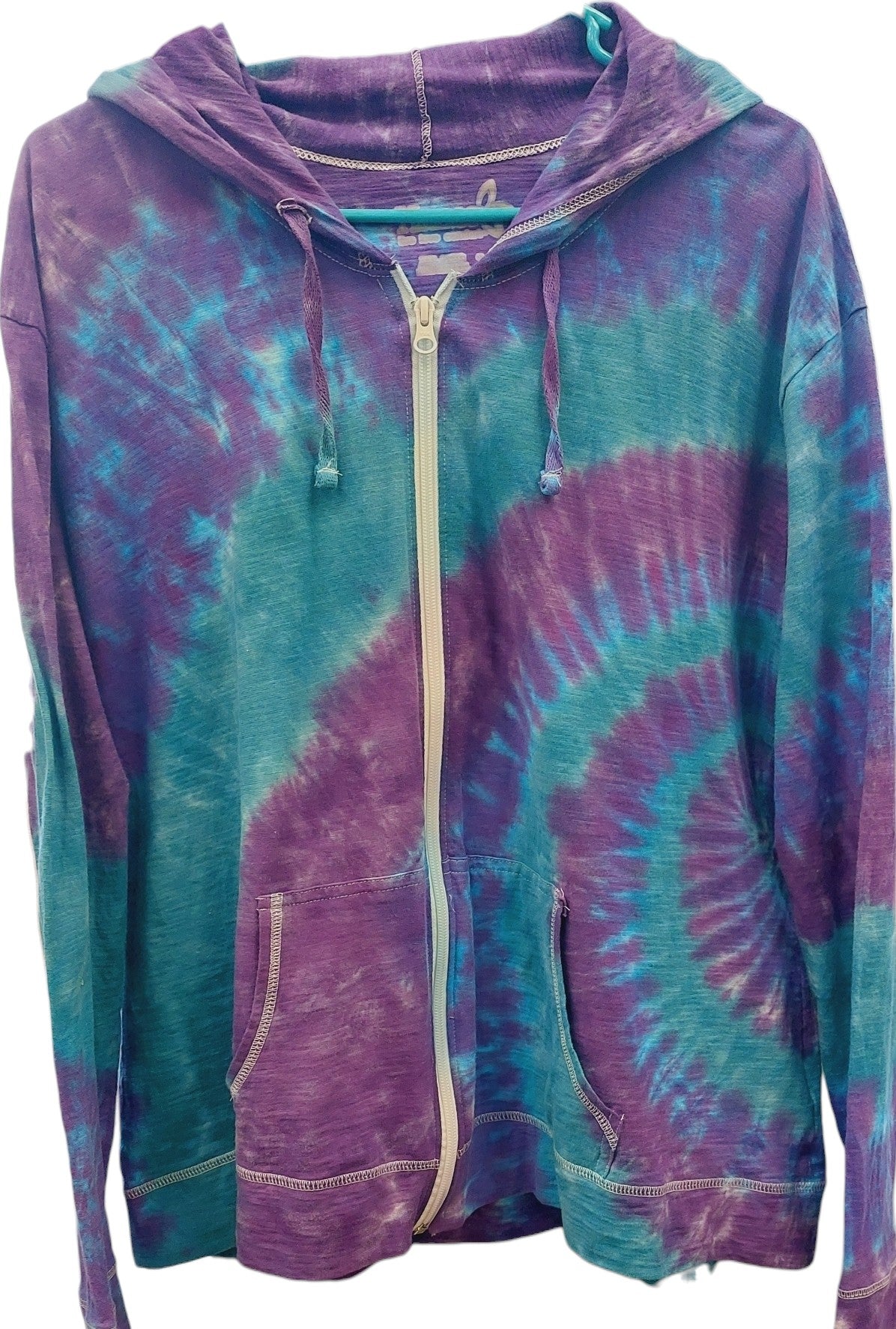 2X Hanes light jersey zip-up